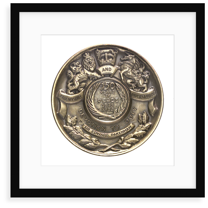 Medal commemorating the 150th anniversary of the battle of New Orleans, 1965; reverse by Angela Gregory