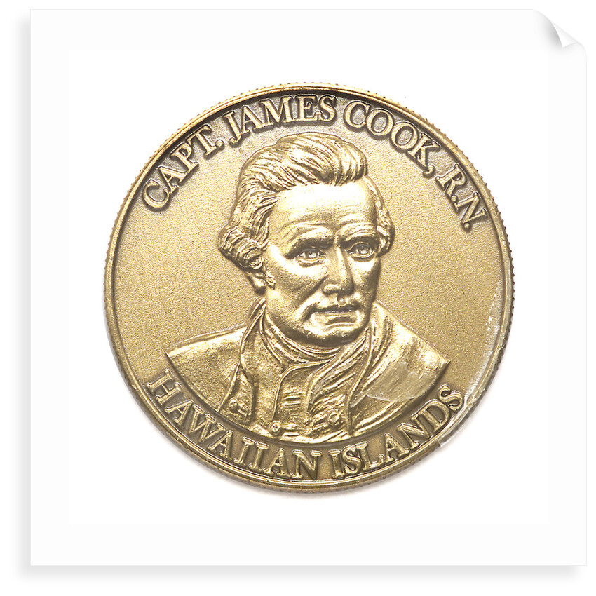 Medal commemorating the bicentenary of Cook's discovery of Hawaii, 1978; obverse by MDH Enterprises
