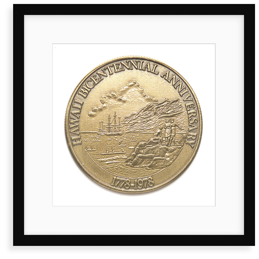 Medal commemorating the bicentenary of Cook's discovery of Hawaii, 1978; reverse by MDH Enterprises