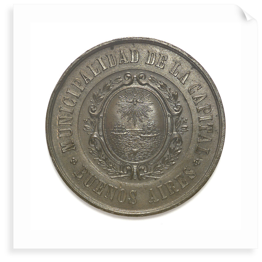 Medal commemorating Christopher Columbus (1451-1506) and the discovery of America, 1492; obverse by unknown