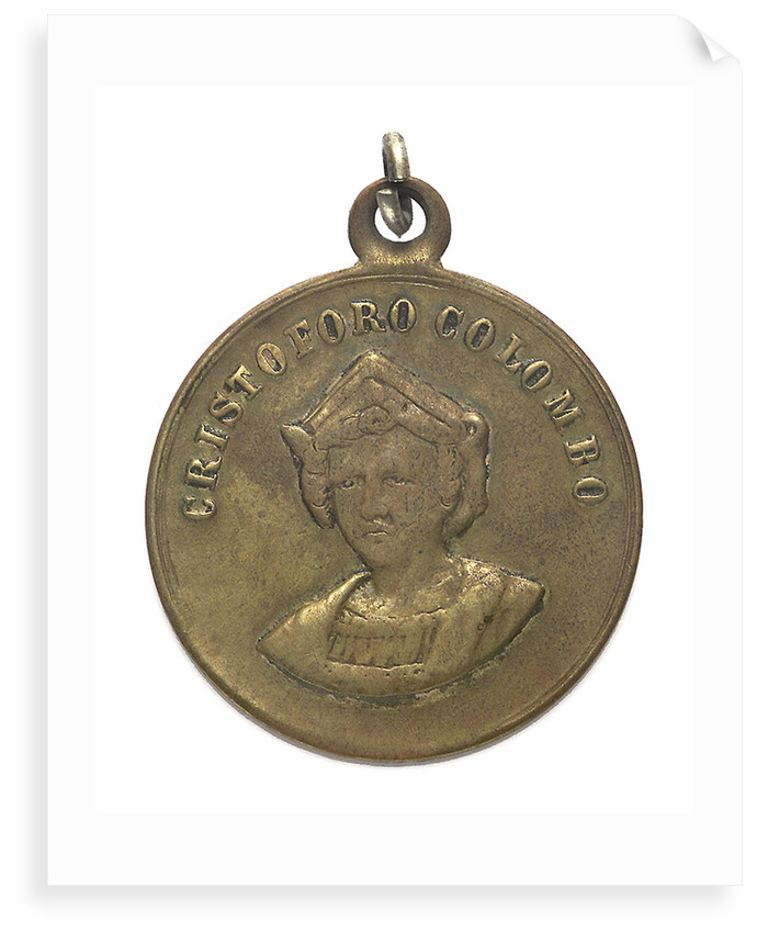 Medal commemorating Christopher Columbus (1451-1506) and the discovery of America, 1492; obverse by unknown