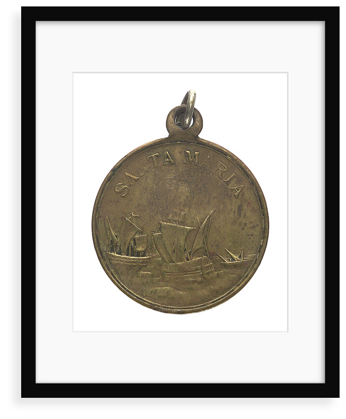 Medal commemorating Christopher Columbus (1451-1506) and the discovery of America, 1492; reverse by unknown