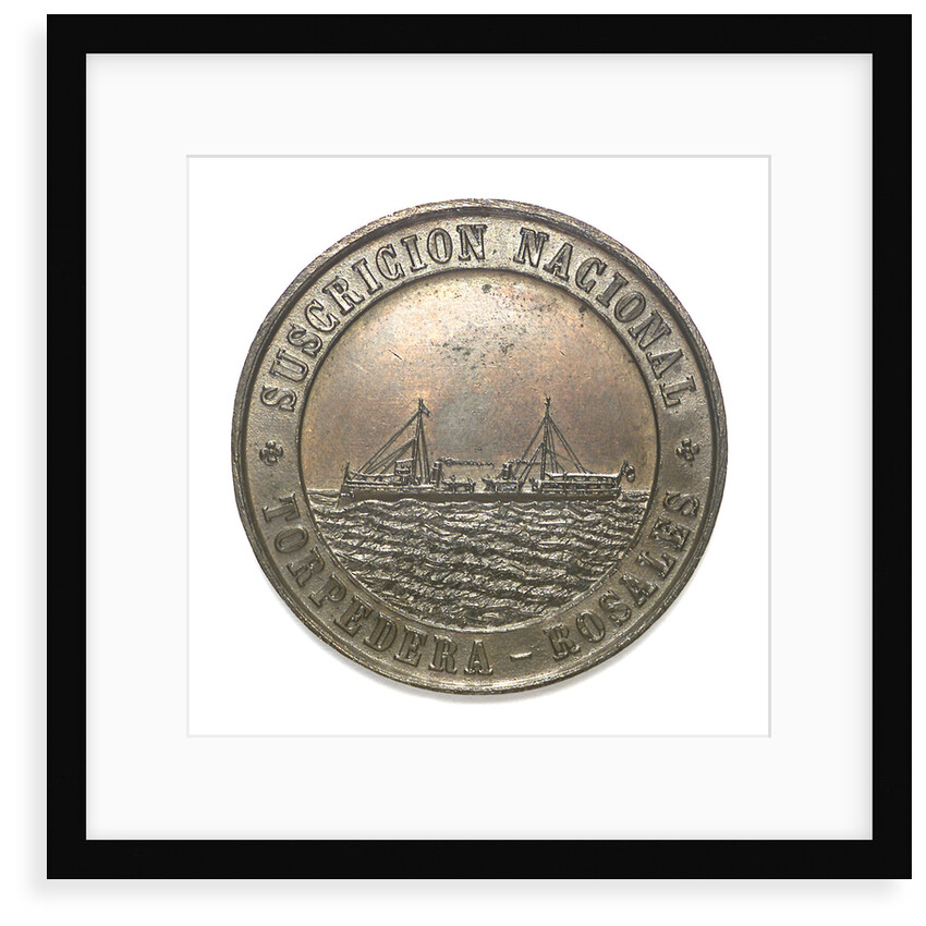 Medal commemorating the national subscription for the torpedo boat 'Rosales'; obverse by unknown
