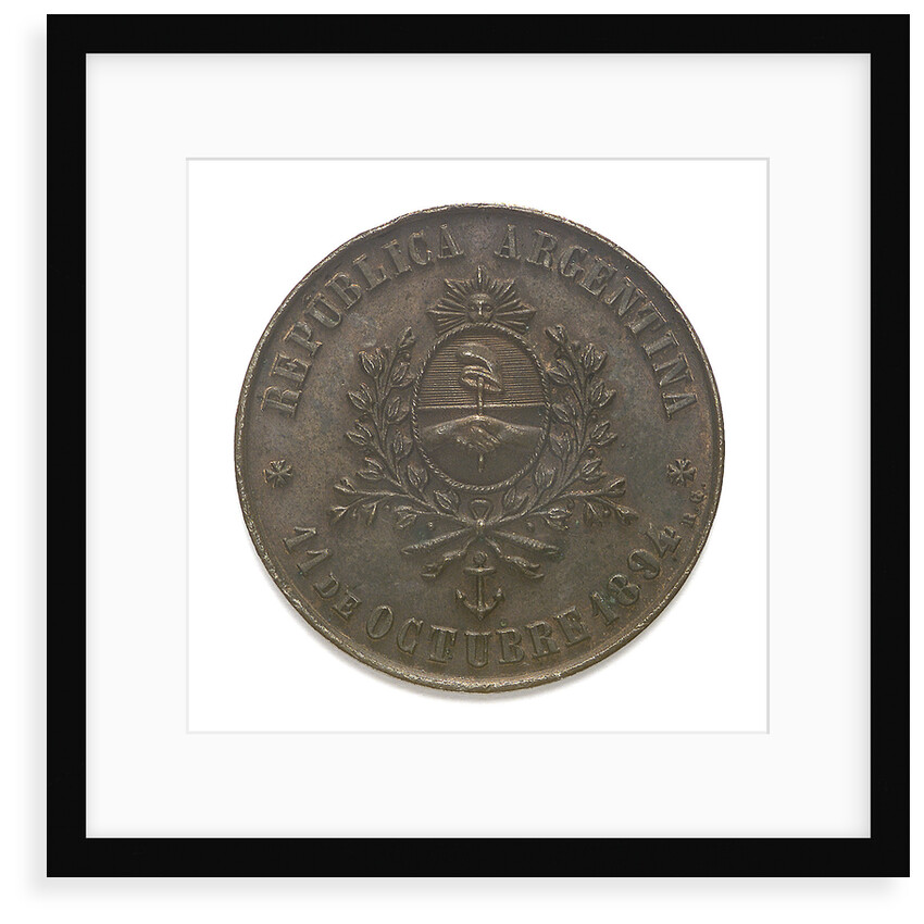 Medal commemorating the Battalion of Marine Artillery; the blessing of the Flag; obverse by G.R.