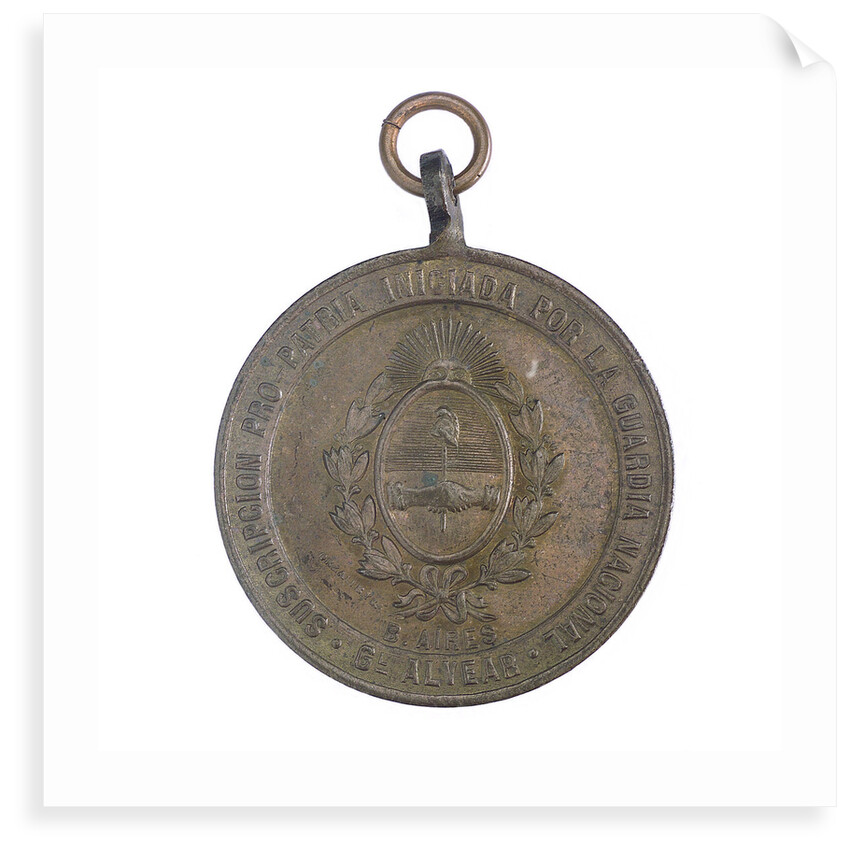 Patriotic subscription for a ship for the navy; obverse by B. Orzali & Co.