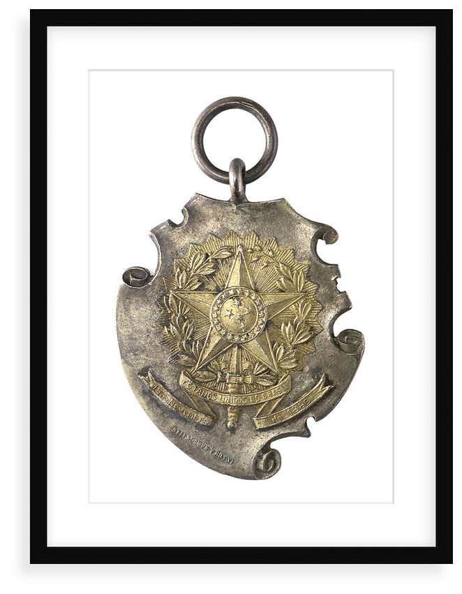 Commemorative badge; To the Brazilian Fleet from the Argentina Fleet; obverse by Bellagamba