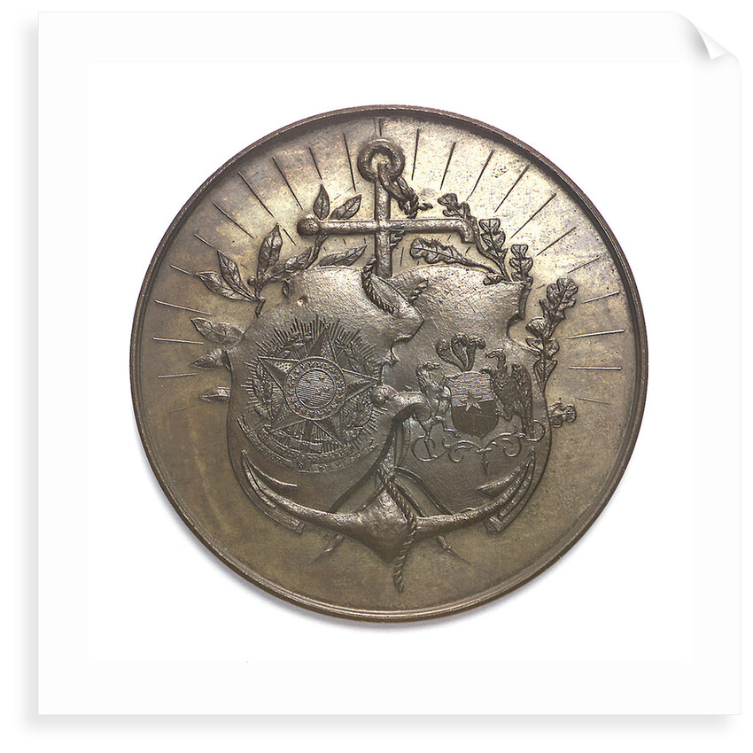 Medal commemorating the visit of the Chilean fleet to Rio de Janeiro, 1897; obverse by unknown