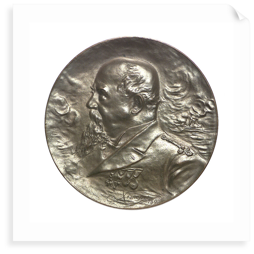 Commemorative medal depicting Captain V. E. Lavarello; obverse by Cardinal Francisco Jimenez de Cisneros Ximenes