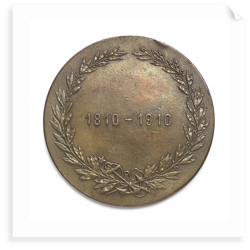 Medal commemorating the centenary of the Naval School of Chile, 1910; reverse by unknown