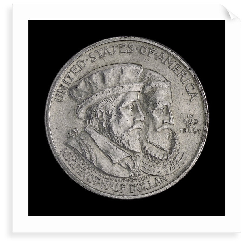 Coin commemorating the Huguenot-Walloon Tercentenary, 1924; obverse by unknown