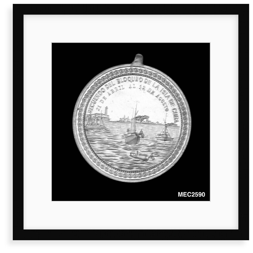 Medal commemorating the blockade of Cuba, 1898 by unknown
