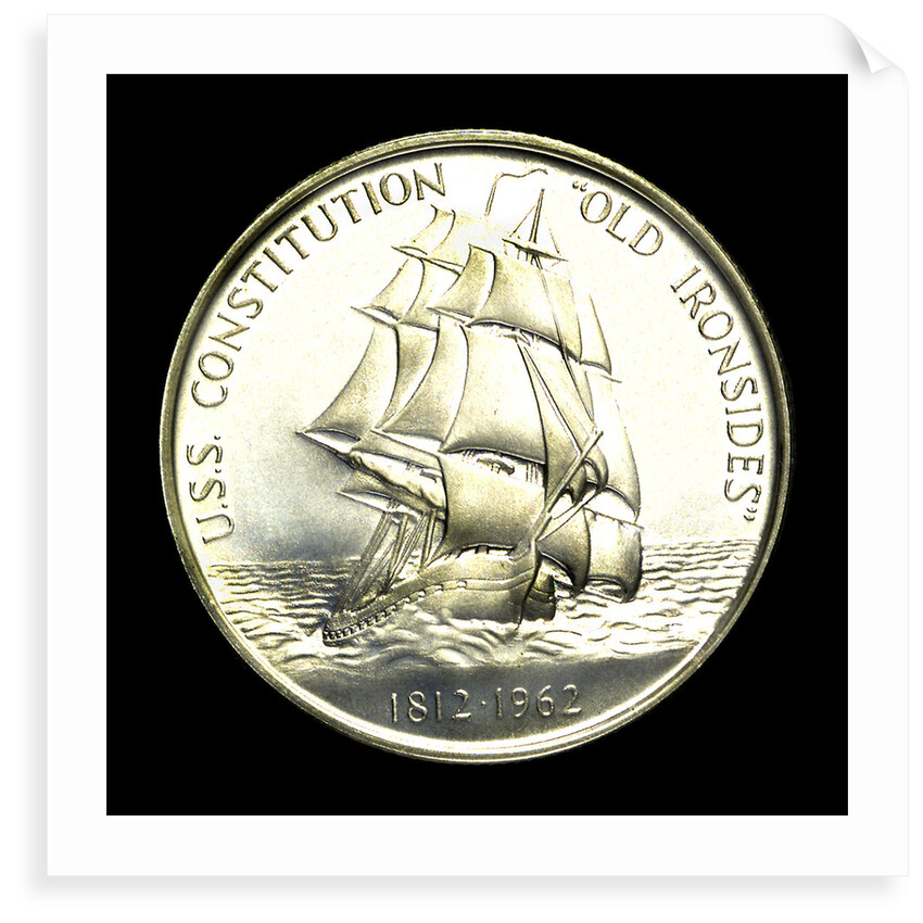 Medal commemorating the USS 'Constitution'; reverse by Heraldic Art