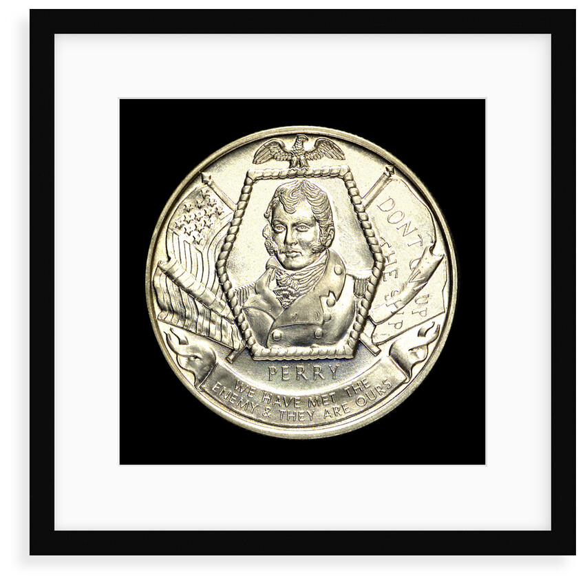 Medal commemorating the 150th anniversary of the battle of Lake Erie, 1963; obverse by Heraldic Art
