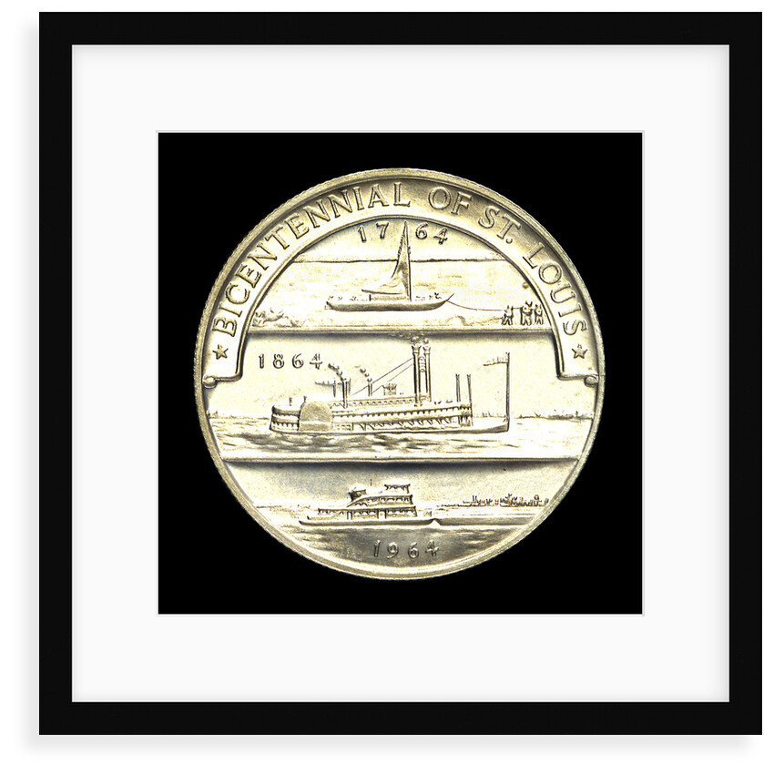 Medal commemorating the bicentennial of St Louis, 1964; reverse by Heraldic Art