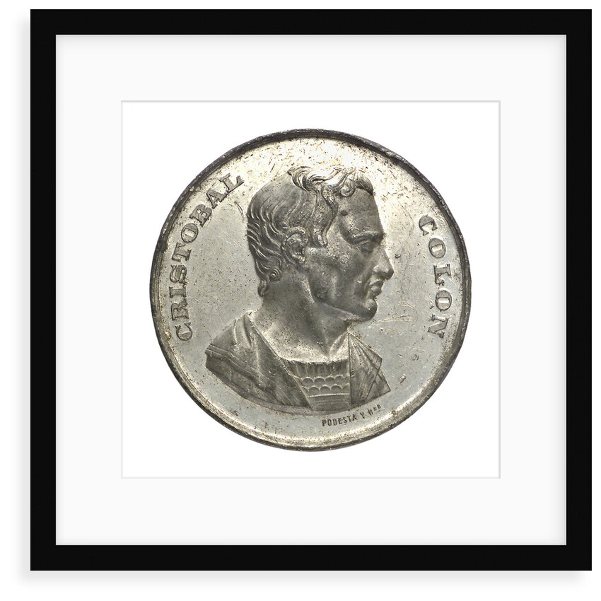 Medal commemorating the 400th anniversary of the discovery of America, 1892; obverse by Pdesta Bros