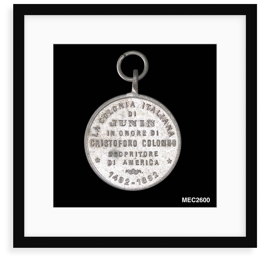 Medal commemorating the 400th anniversary of the discovery of America, 1892 by unknown