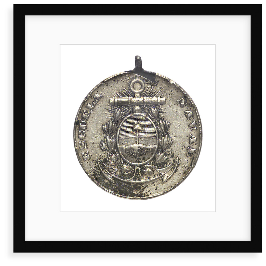 Argentine Naval School badge of the Oath to the Flag; obverse by unknown