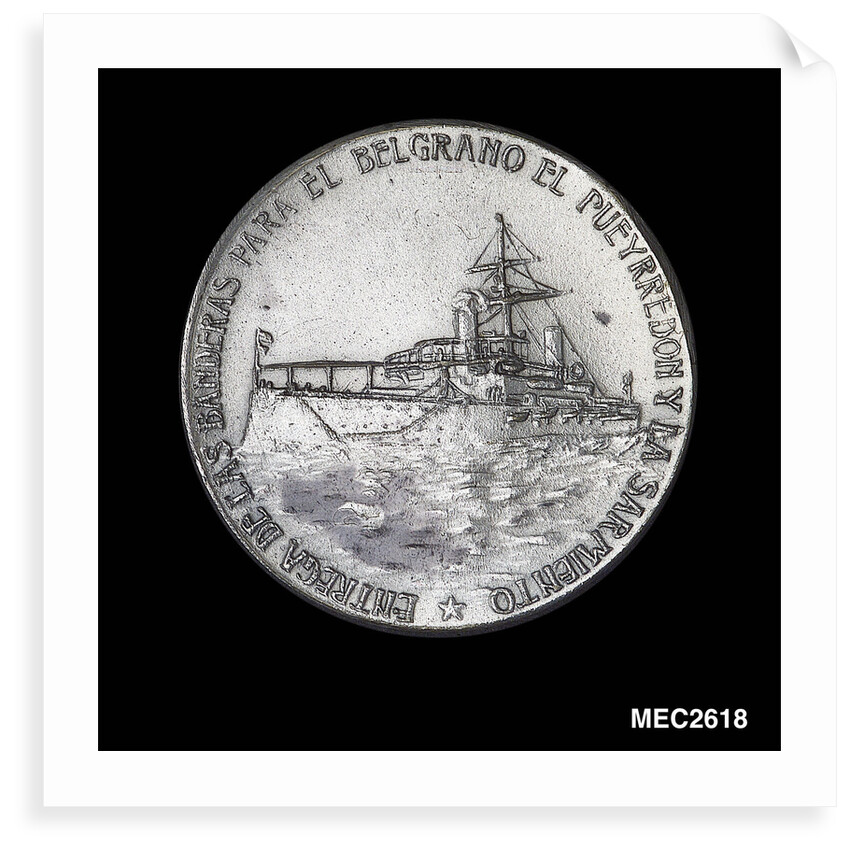 Medal commemorating hoisting the flag on SS 'Belgrano', 'Pueyrredon' and 'Sarmiento' by unknown