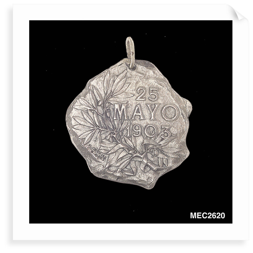 Badge commemorating the peace between Argentine and Chilean navies by Bellagamba