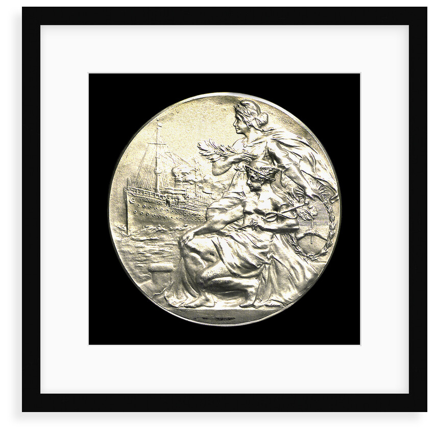 Ingot commemorating the inauguration of the free commercial port of La Plata, 1910; obverse by J. J. Gottuzzo & Ca.