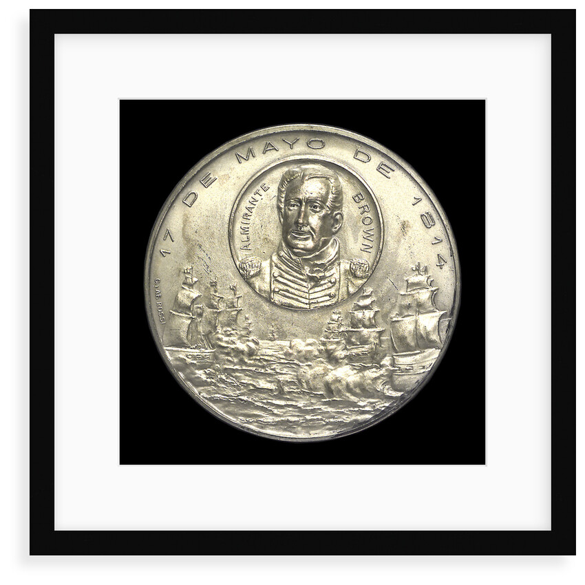 Medal commemorating the centenary of the capture of Montevideo, 1914; obverse by C. Rossi