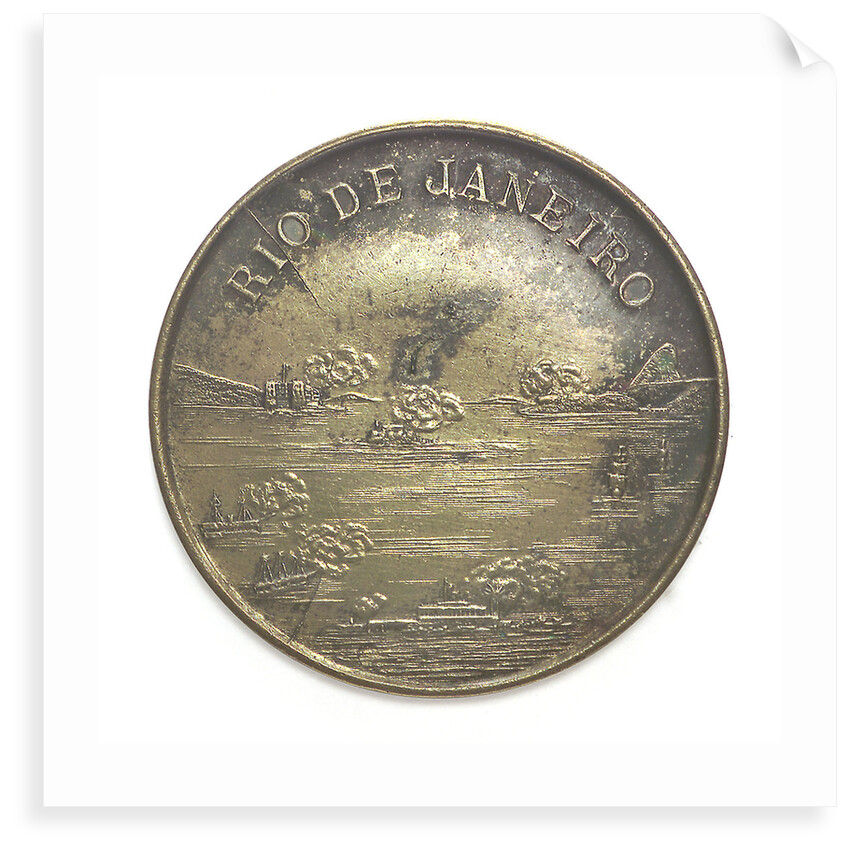 Medal commemorating the bombardment of Rio de Janeiro, 1893-4; obverse by W. & B.