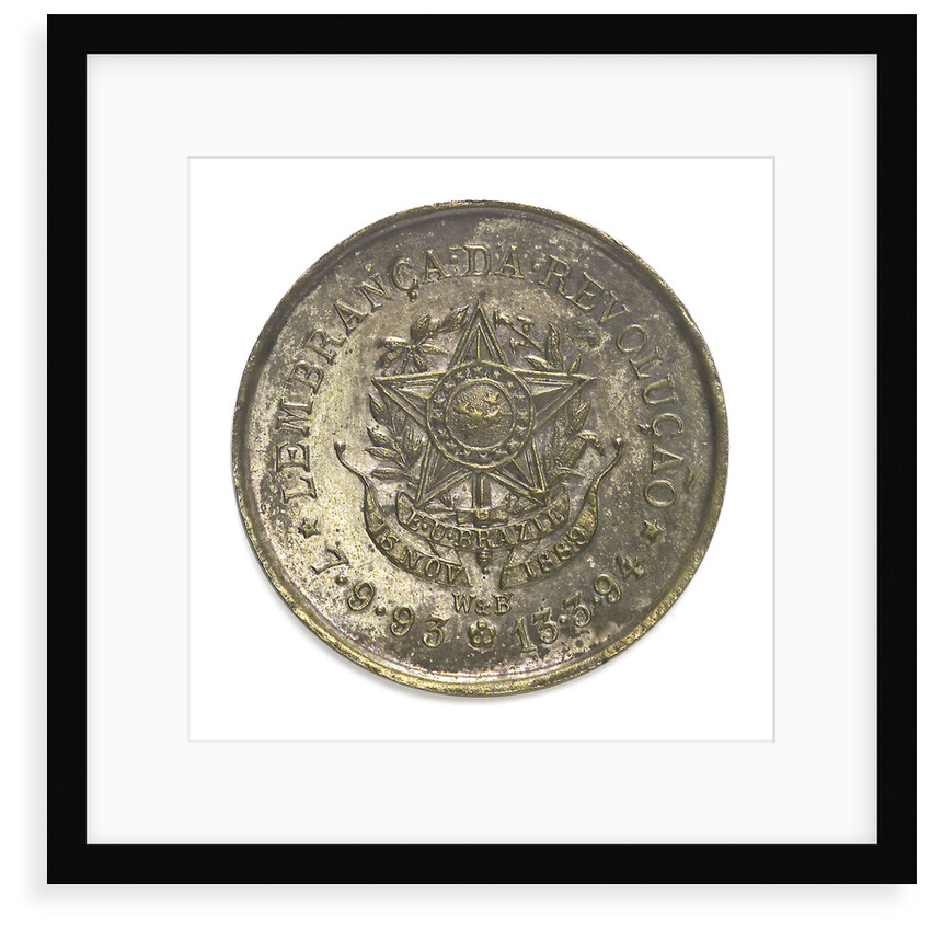 Medal commemorating the bombardment of Rio de Janeiro, 1893-4; reverse by W. & B.