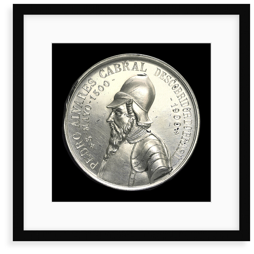 Medal commemorating the fourth centenary of the discovery of Brazil by Admiral Cabral, 1900; obverse by Unknown