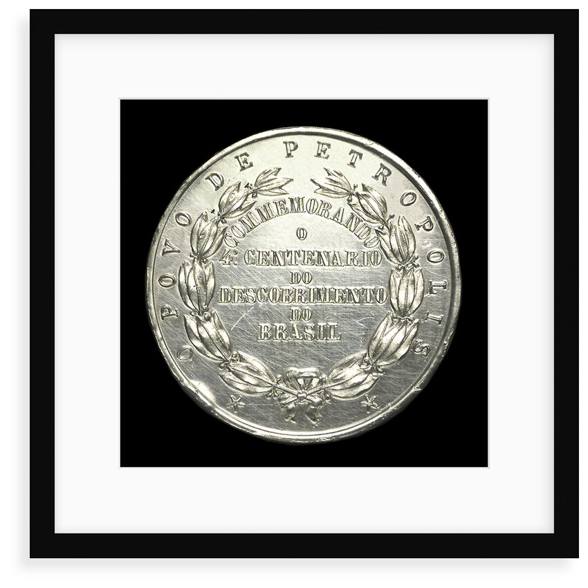 Medal commemorating the fourth centenary of the discovery of Brazil, 1900; reverse by unknown
