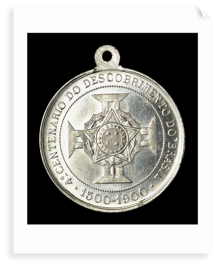 Medal commemorating the discovery of Brazil and Admiral Cabral; reverse by Unknown