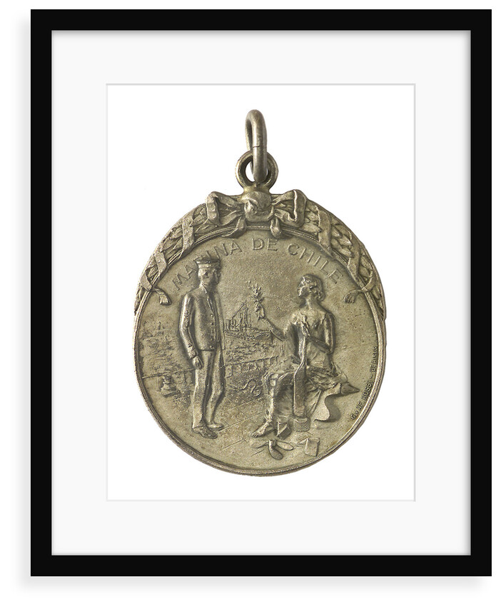 Badge of the School of Engineers, Chile; obverse by C. Rossi