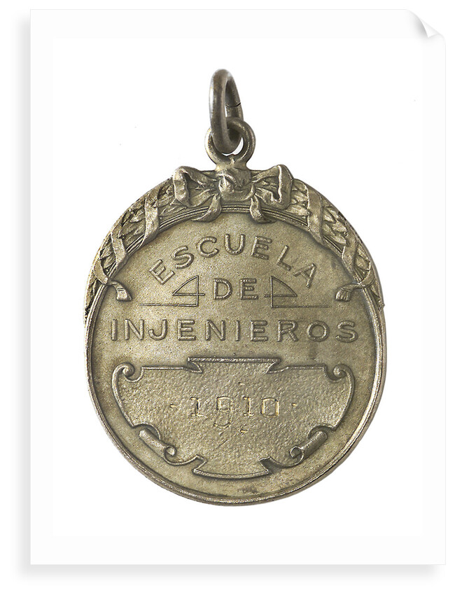 Badge of the School of Engineers, Chile; reverse by C. Rossi