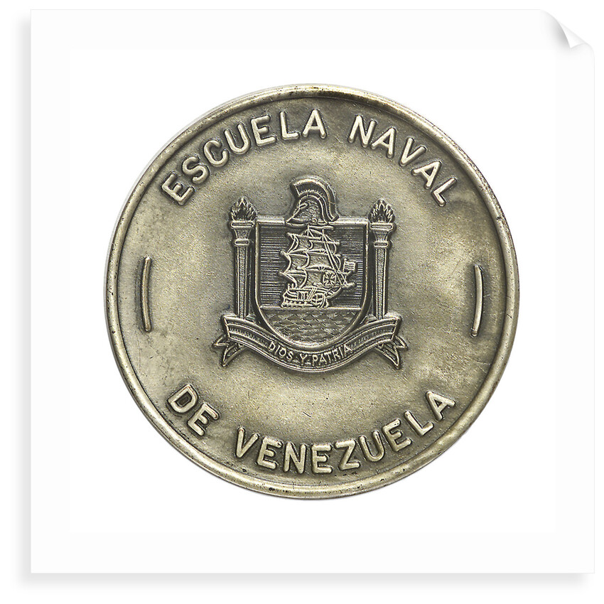 Venezuelan Naval School badge; obverse by unknown