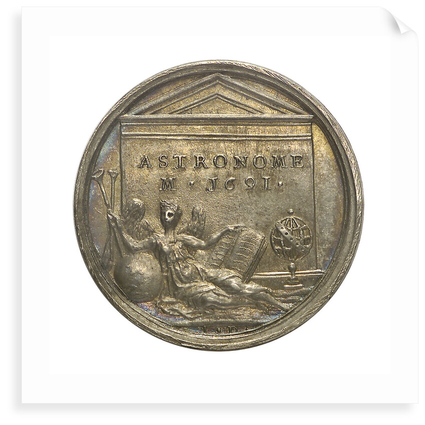 Commemorative medal depicting Ismael Bouilleau; reverse by J. Dassier