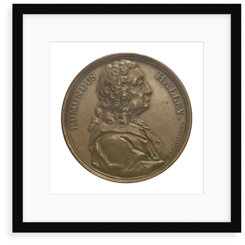 Commemorative medal depicting Edmund Halley (1656-1742); obverse by J.A. Dassier