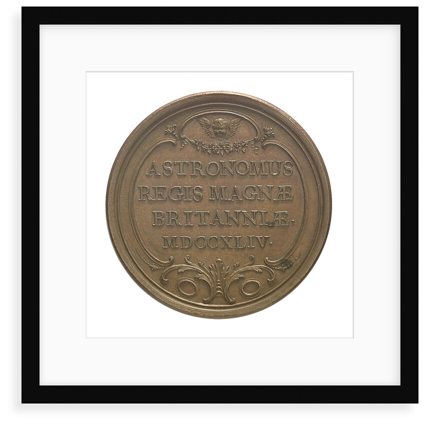 Commemorative medal depicting Edmund Halley (1656-1742); reverse by J.A. Dassier