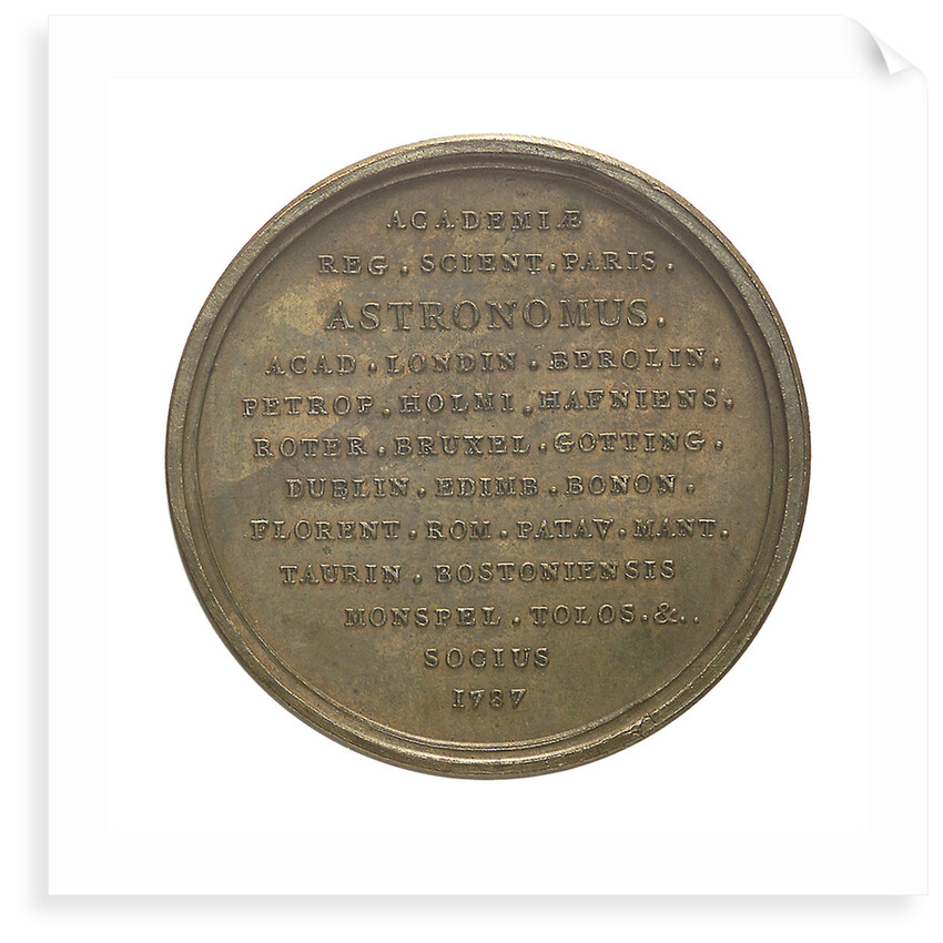 Medal commemorating Joseph Jerome François Lalande (1732-1837) by N.M. Gatteaux