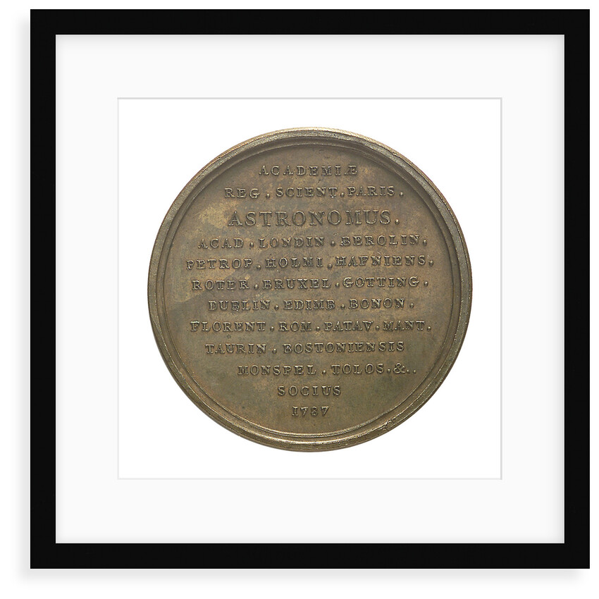 Medal commemorating Joseph Jerome François Lalande (1732-1837) by N.M. Gatteaux