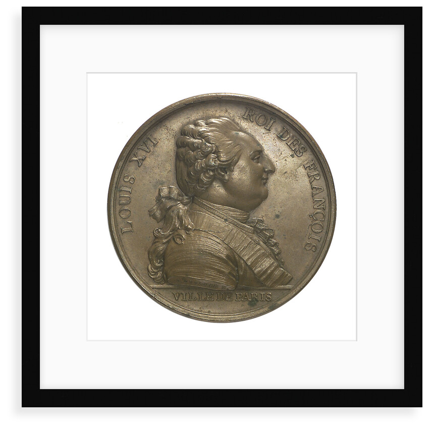 Medal commemorating Louis XVI and the City of Paris; obverse by P.S.B. Duvivier