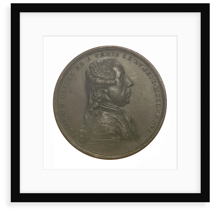 Commemorative medal depicting John Sylvanus Bailly (1736-93); obverse by unknown