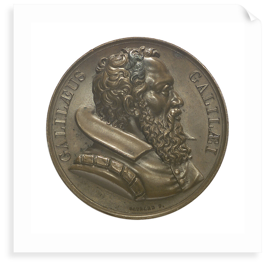 Commemorative medal depicting Galilaeo Galilei (1564-1642); obverse by R. Cayrard