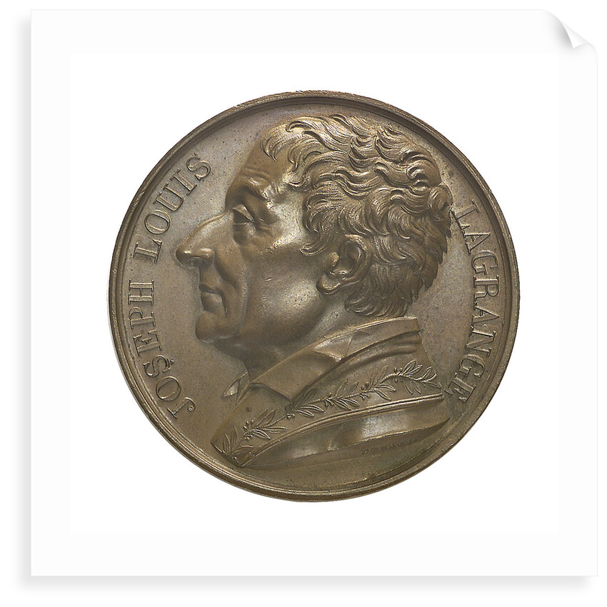 Commemorative medal depicting Joseph Louis La Grange (1735-1813); obverse by Donadio