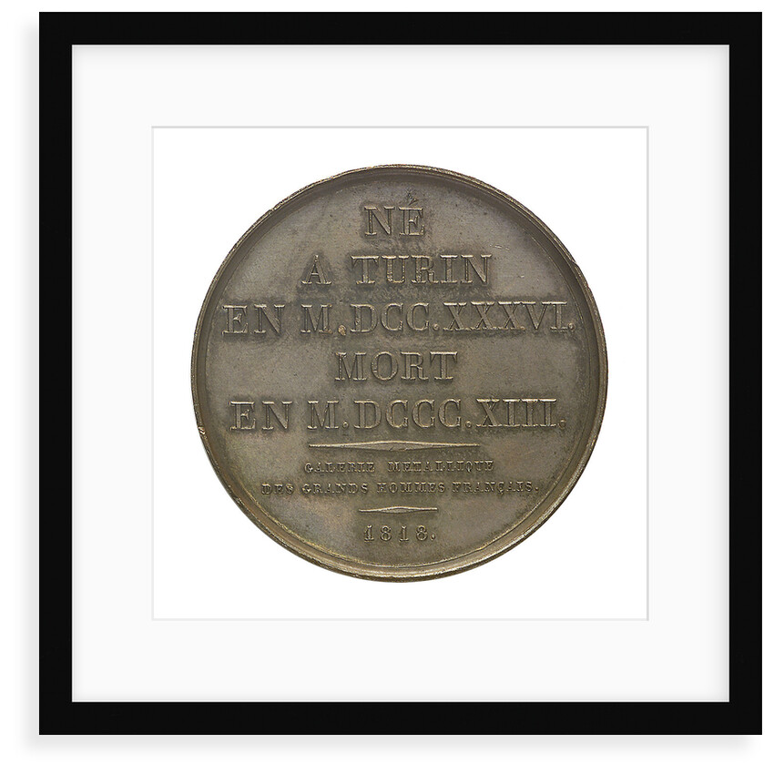 Commemorative medal depicting Joseph Louis La Grange (1735-1813); reverse by Donadio