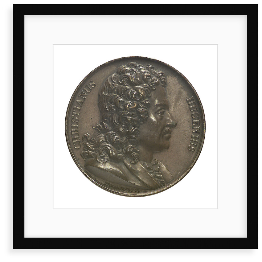 Commemorative medal depicting Christian Huygens (1629-95); obverse by Henrionnet