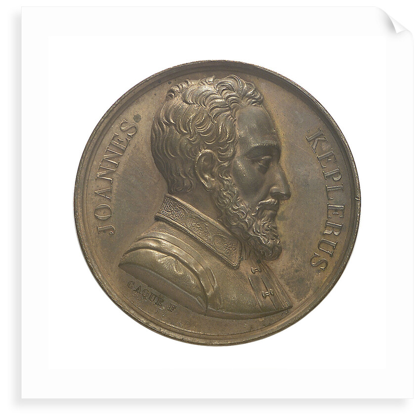 Commemorative medal depicting John Kepler (1571-1630); obverse by A.A. Caqu