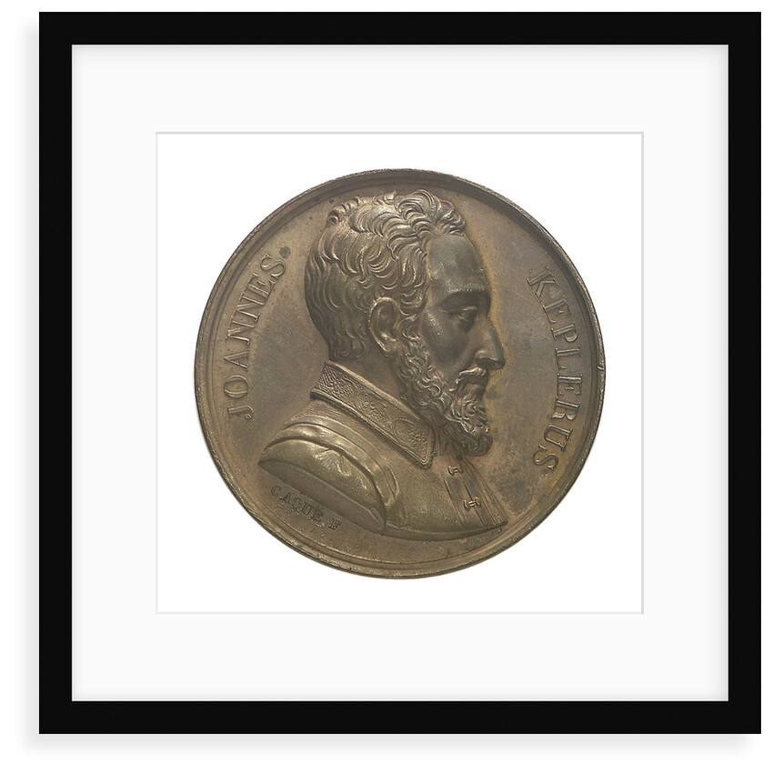 Commemorative medal depicting John Kepler (1571-1630); obverse by A.A. Caqu