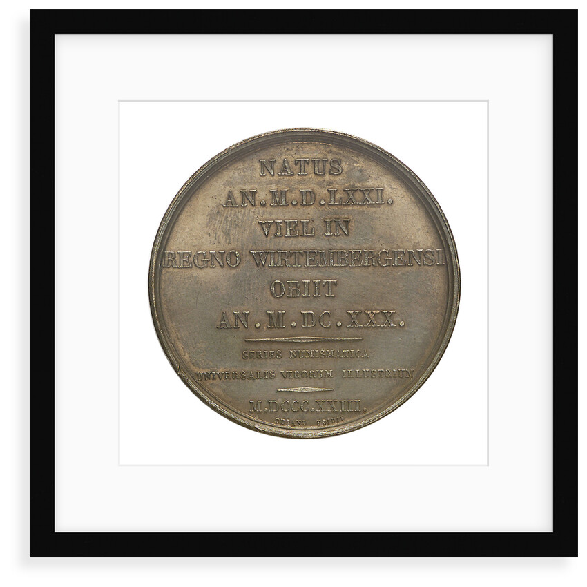 Commemorative medal depicting John Kepler (1571-1630); reverse by A.A. Caqu