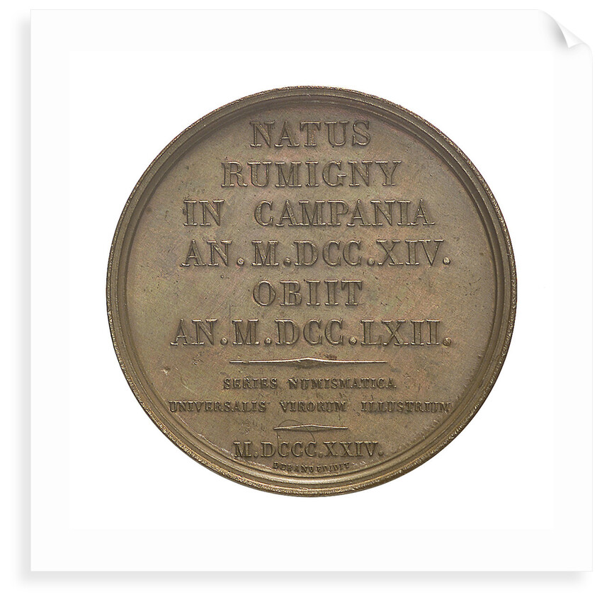 Commemorative medal depicting Nicholas Louis de la Caille (1714-62); reverse by I. Schmidt