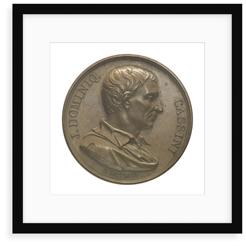 Medal commemorating John Dominic Cassini (1625-1712); obverse by J.E. Gatteaux
