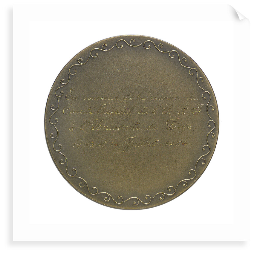 Commemorative medal, University of Liège by G. Petit